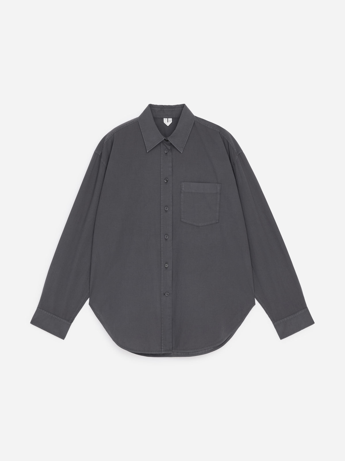 Cotton Poplin Shirt - Black - Image 6