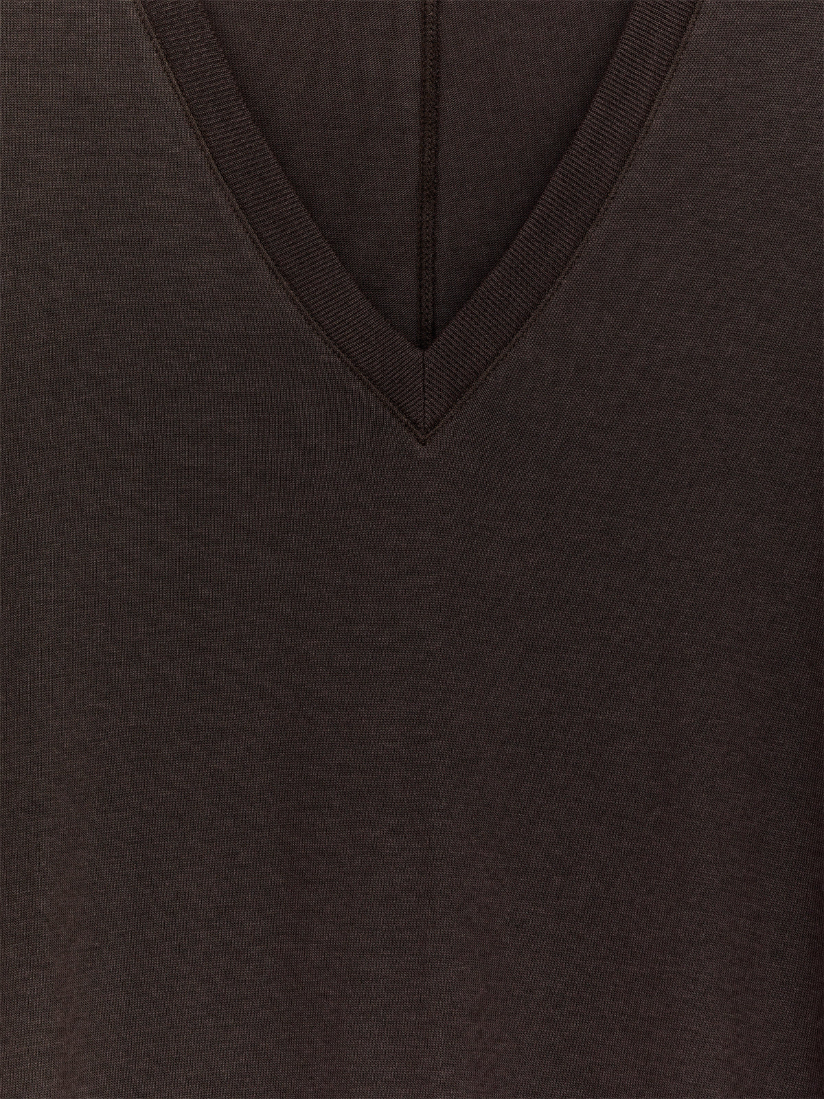 Lyocell-Cotton Tunic Top - Brown - Image 2
