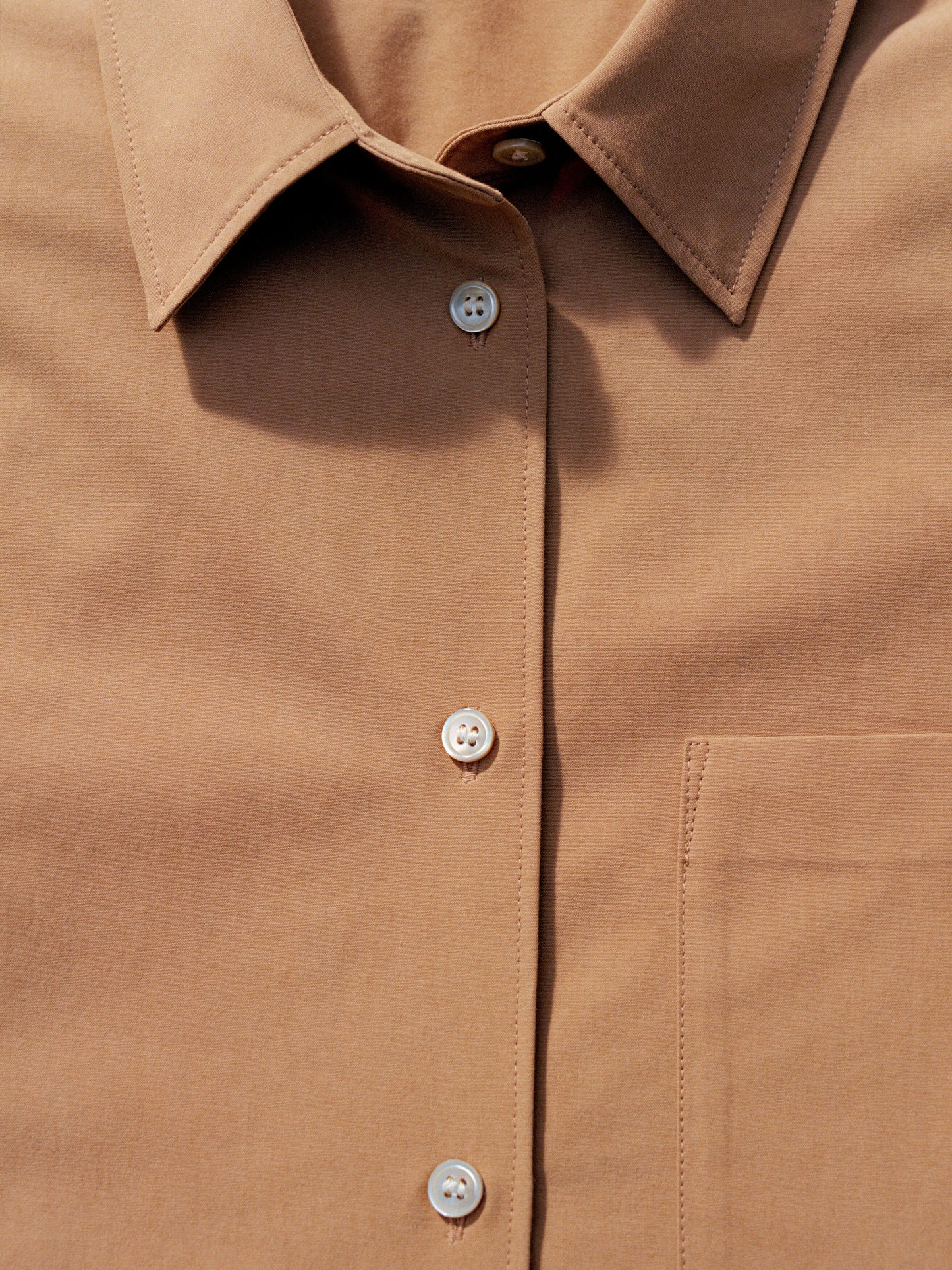 Batwing-Sleeve Shirt - Beige - Image 6