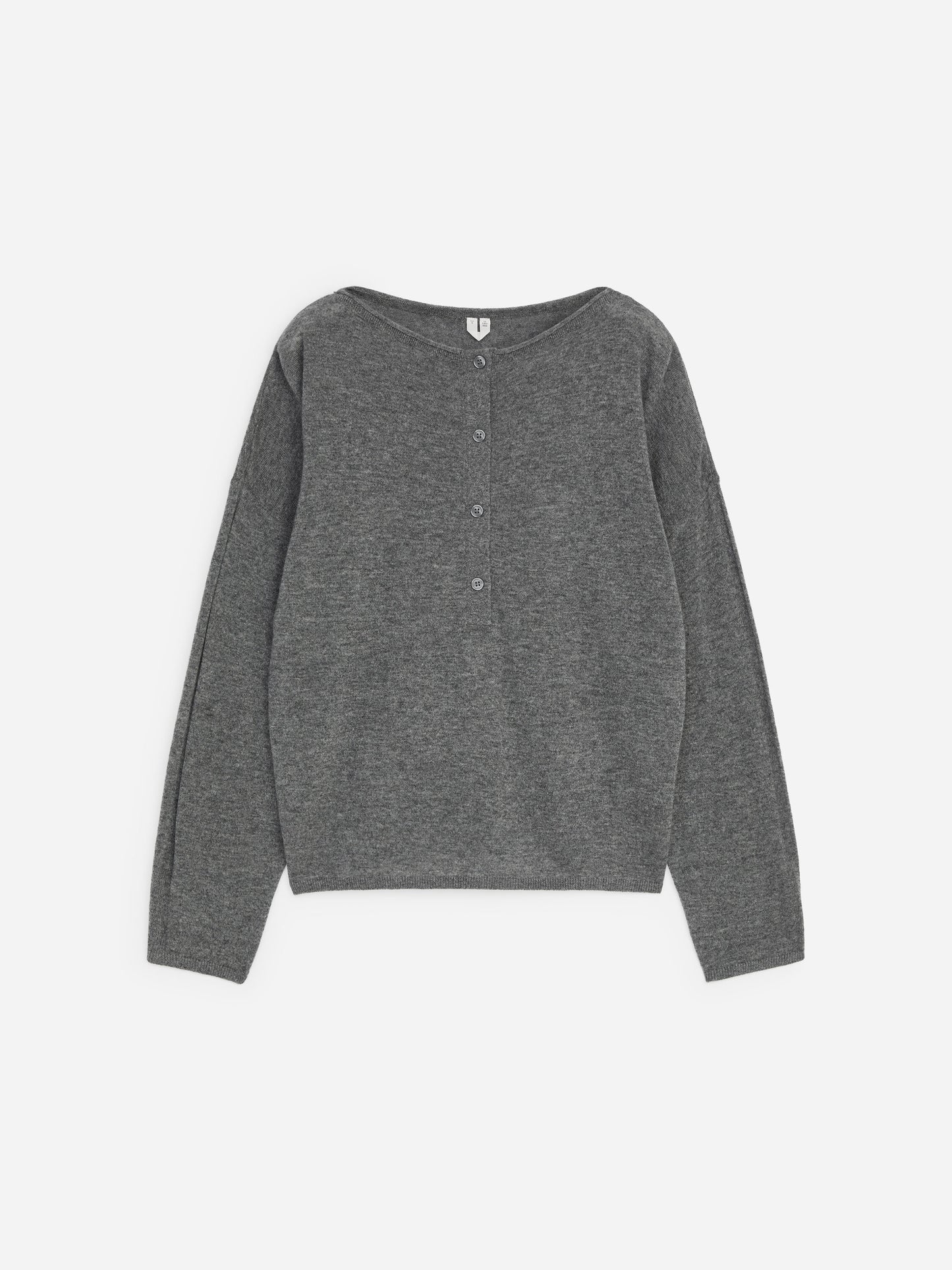 Pure Cashmere Boat-Neck Jumper - Grey - Image 5