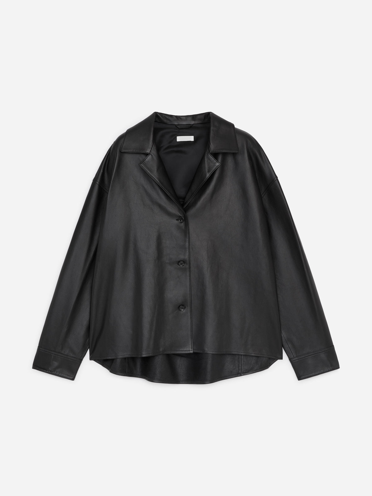 Leather Shirt - Black - Image 5