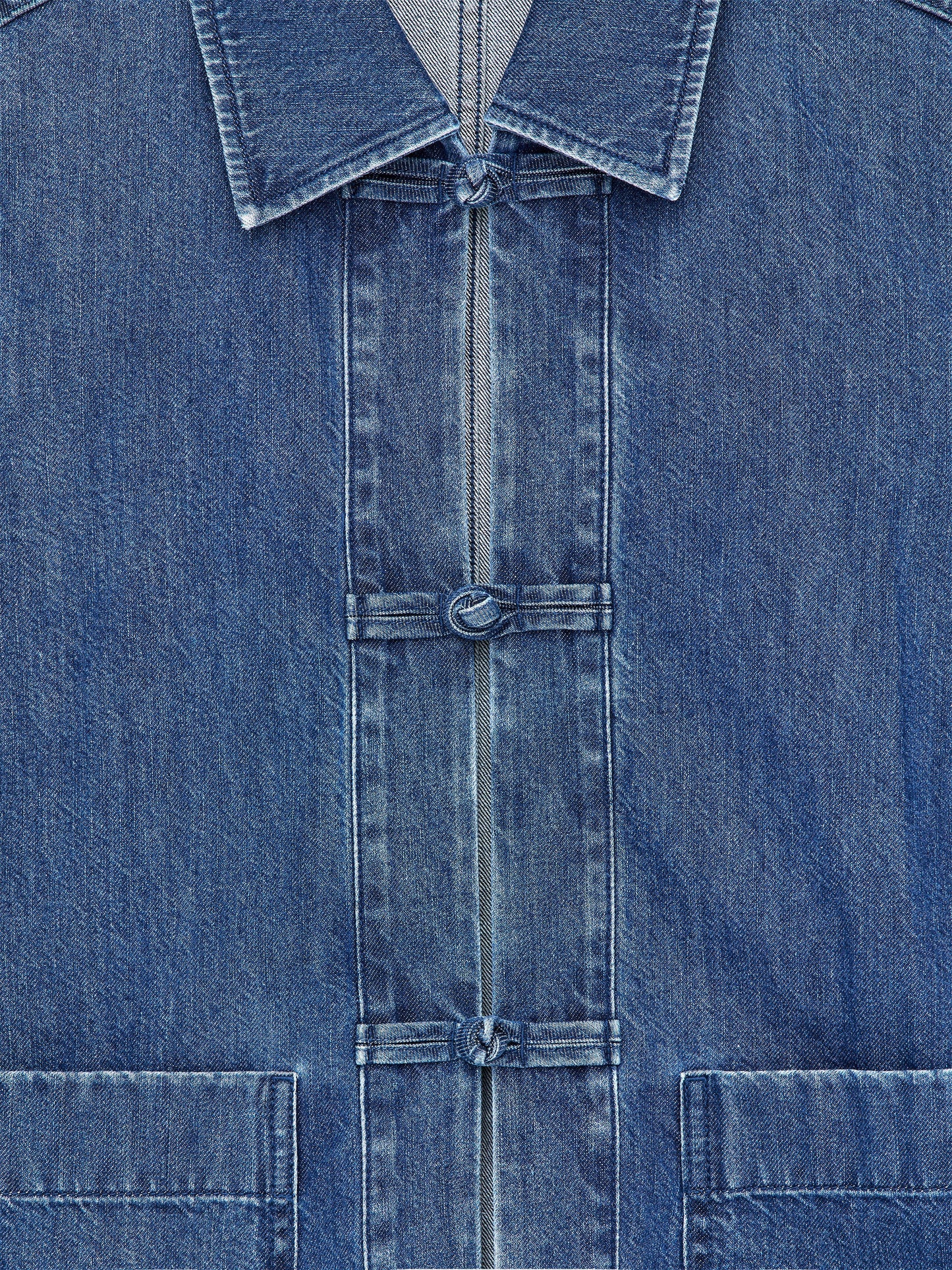 Denim Twill Shirt - Blue - Image 6