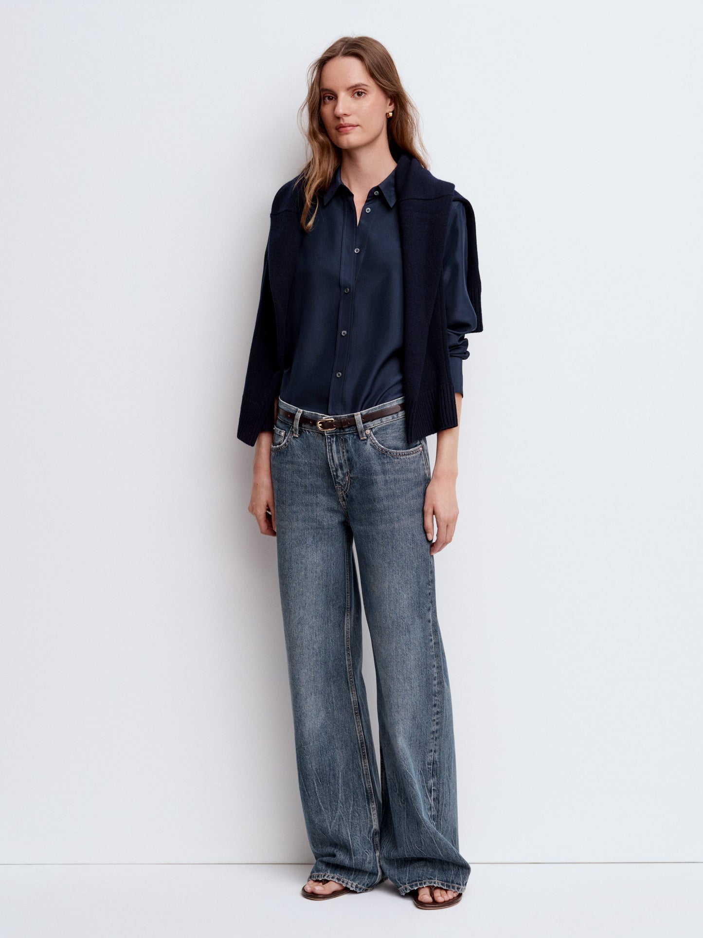 Silk Shirt - Blue - Image 6