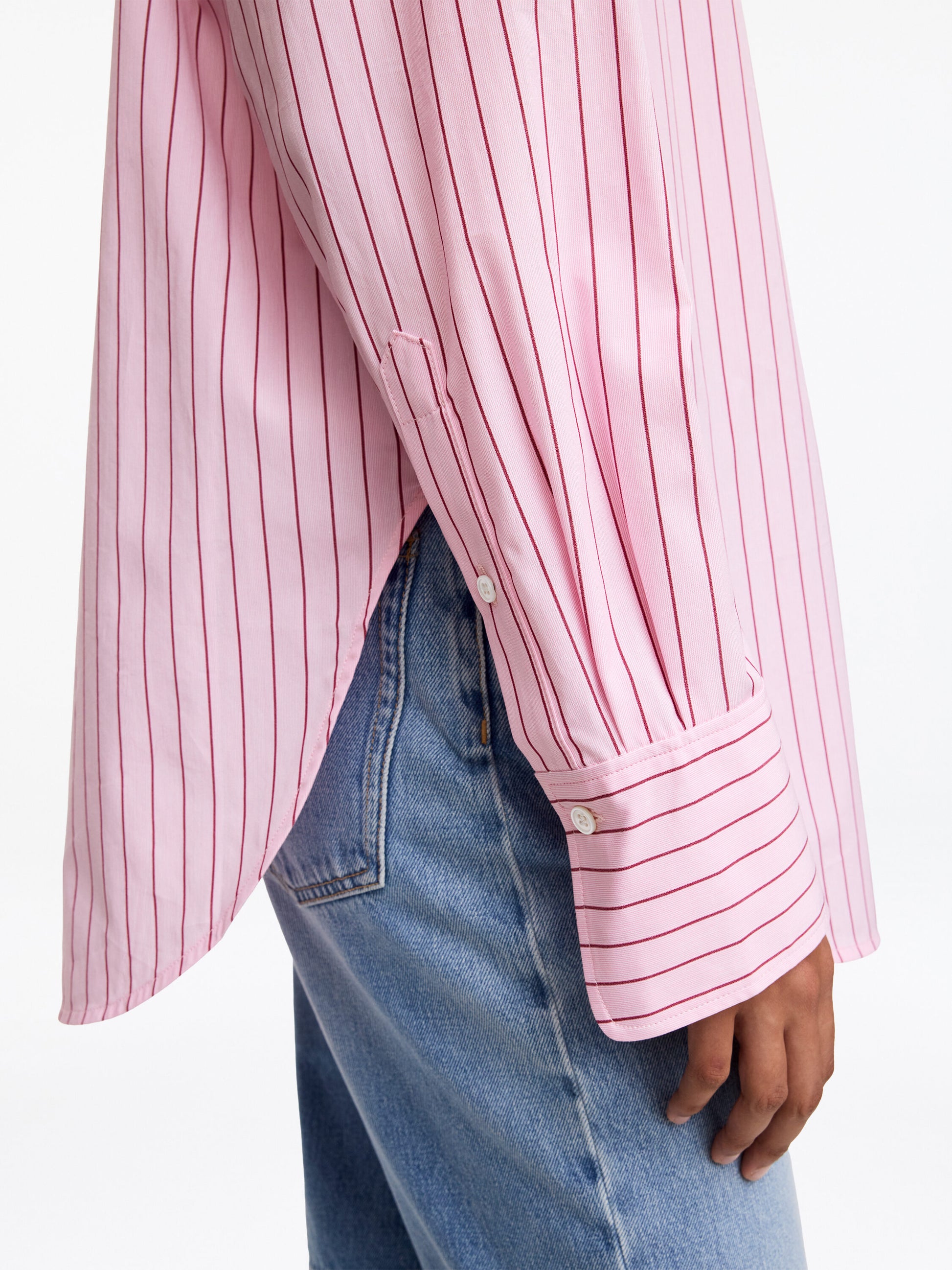 Relaxed-Fit Poplin Shirt - Pink - Image 5