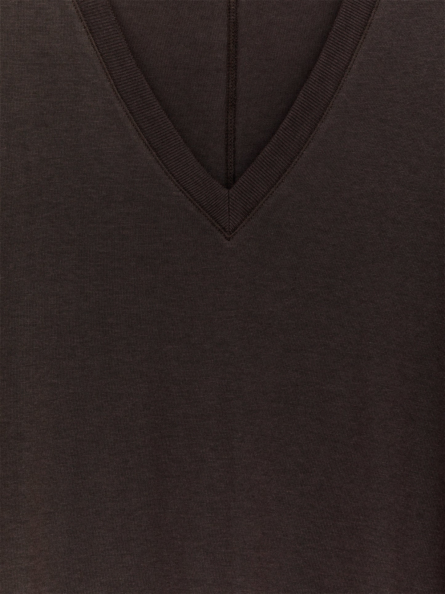 Lyocell-Cotton Tunic Top - Brown - Image 2