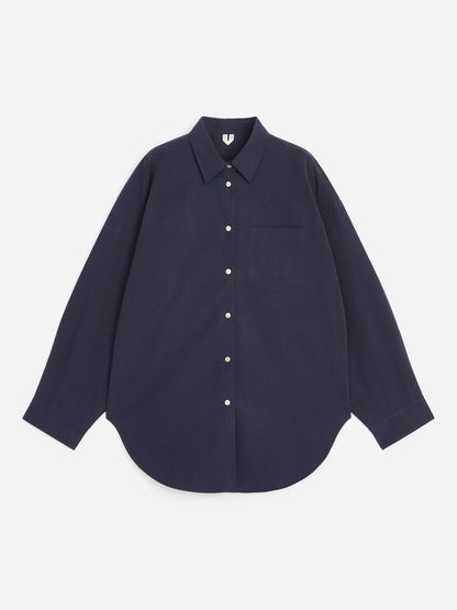 Batwing-Sleeve Shirt - Blue - Image 5