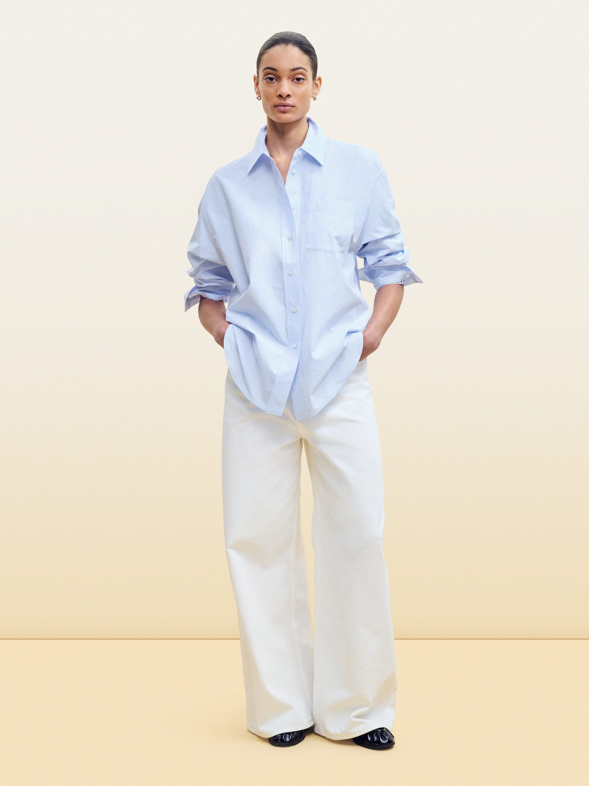 Cotton Shirt - Blue - Image 7