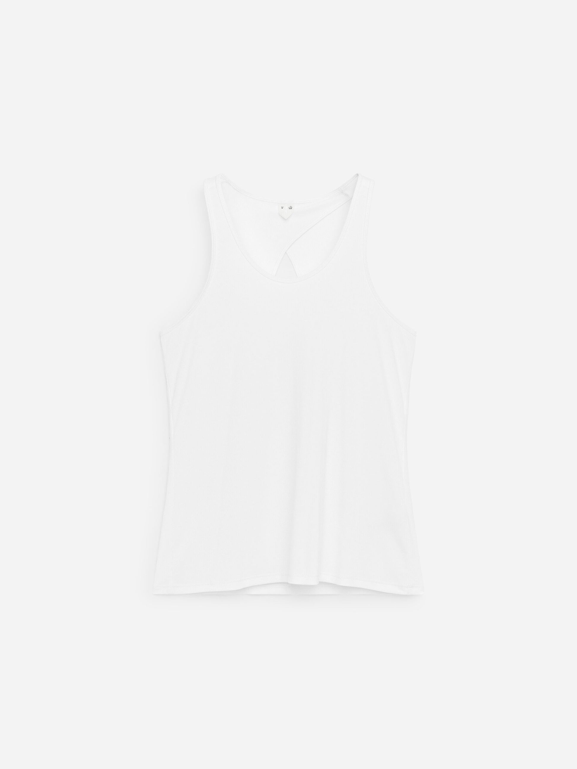 Ribbed Tank Top - White - Image 5