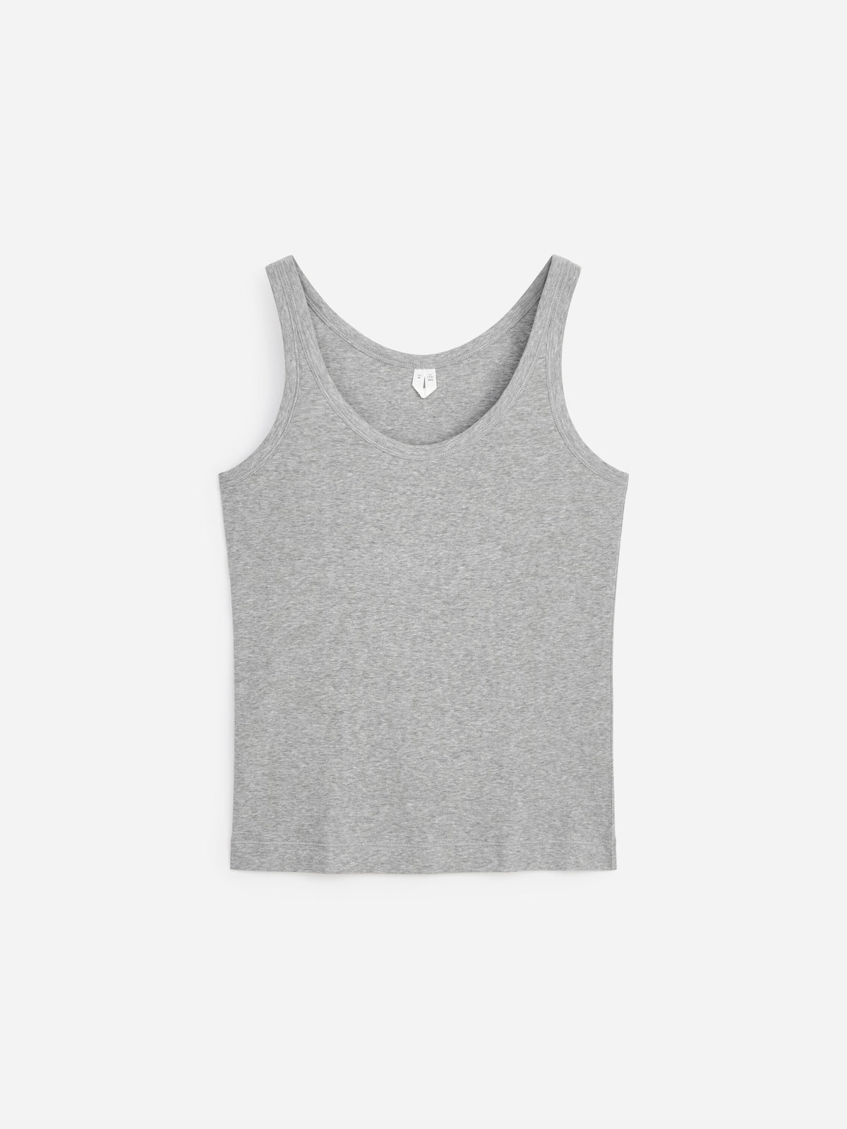 Scoop-Neck Tank Top - Grey - Image 6