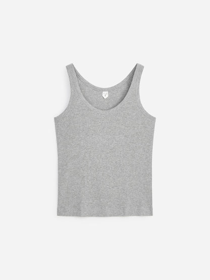 Scoop-Neck Tank Top - Grey - Image 6