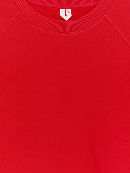 French Terry Sweatshirt - Red - Image 2
