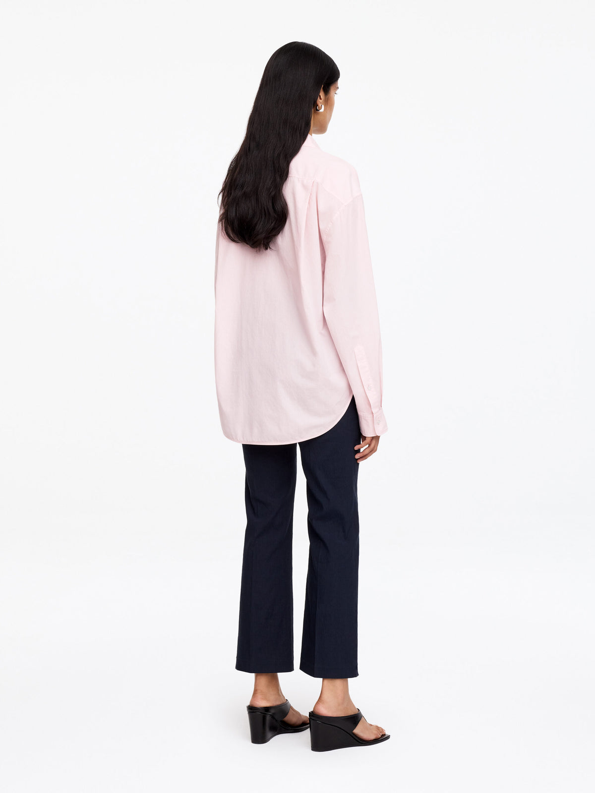 Cotton Poplin Shirt - Pink - Image 3