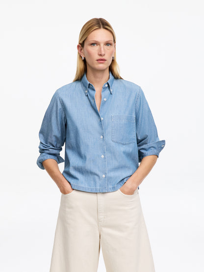 Denim Chambray Shirt - Blue