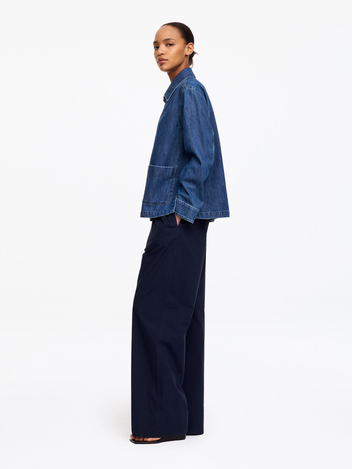 Denim Twill Shirt - Blue - Image 2
