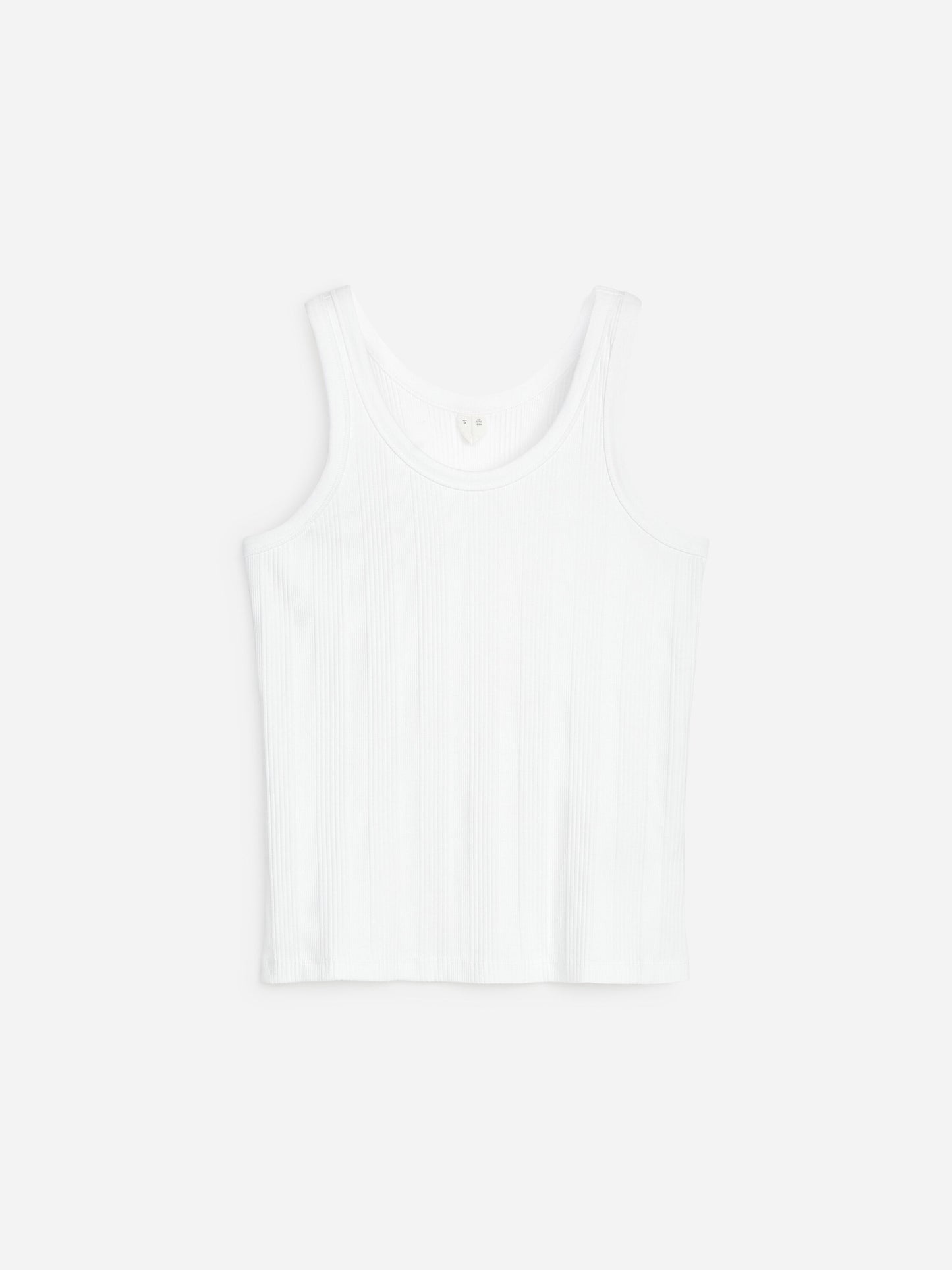 Rib Tank Top - White - Image 5