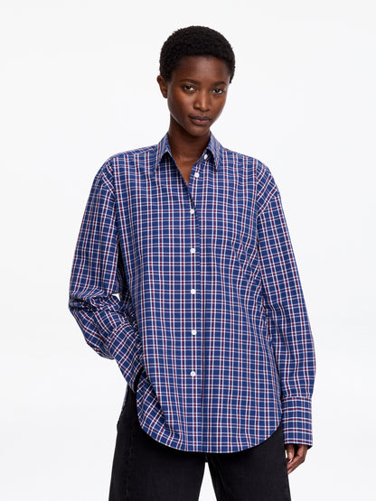 Relaxed-Fit Poplin Shirt - Blue