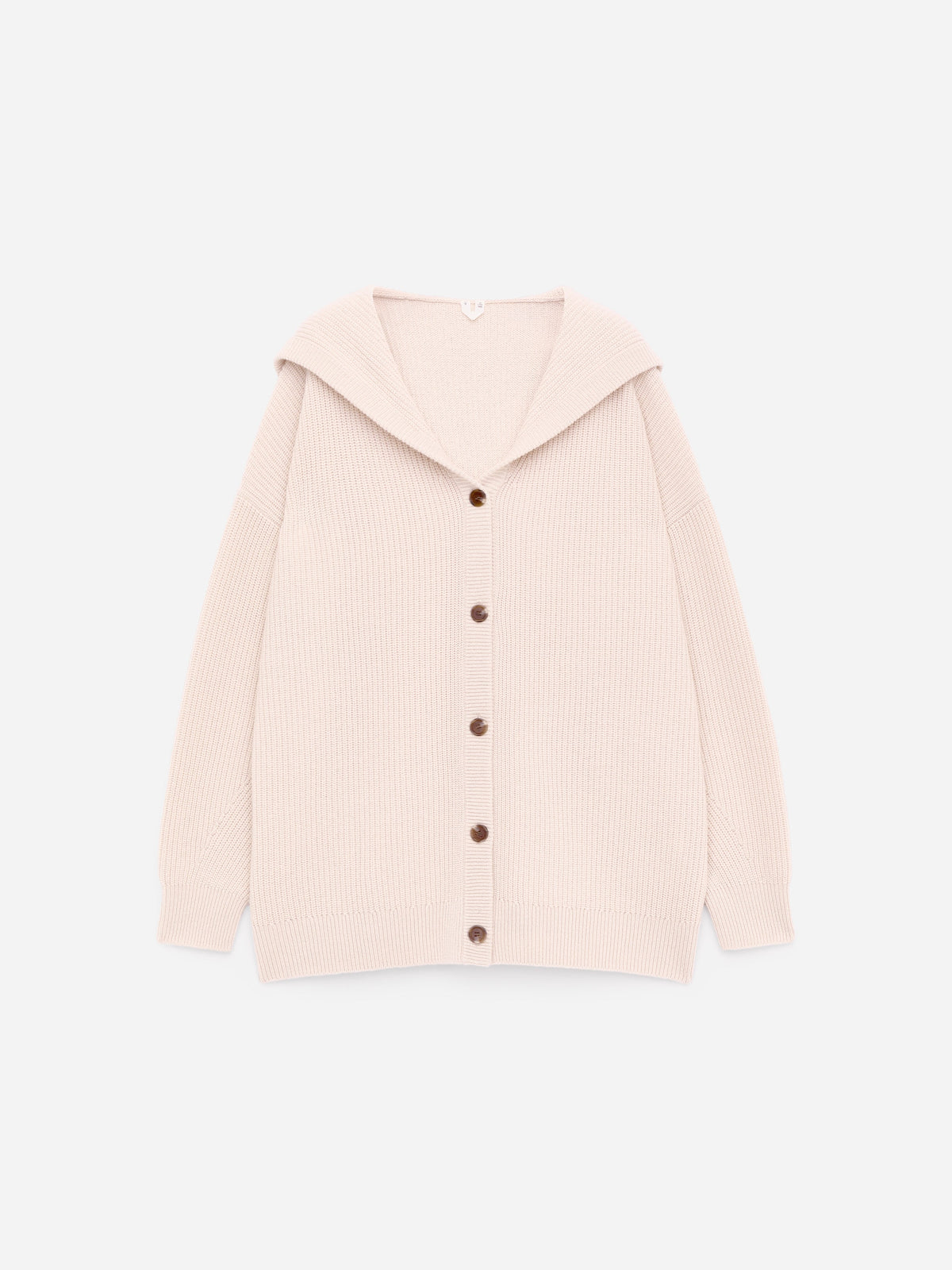 Cashmere-Wool Hooded Cardigan - Beige