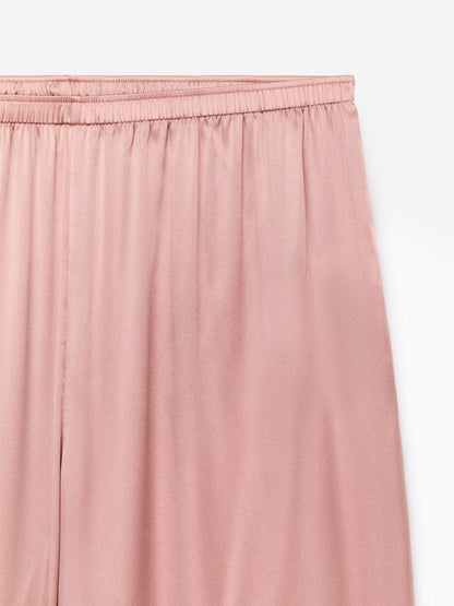 Silk Stretch Trousers - Pink - Image 2