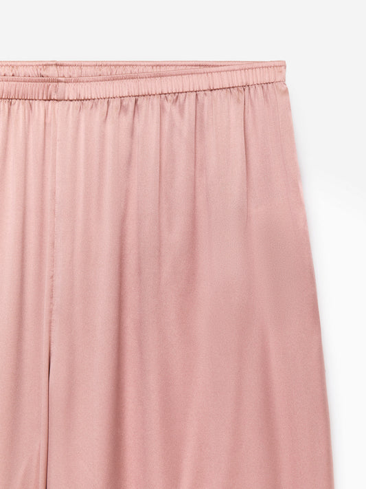 Silk Stretch Trousers - Pink - Image 2