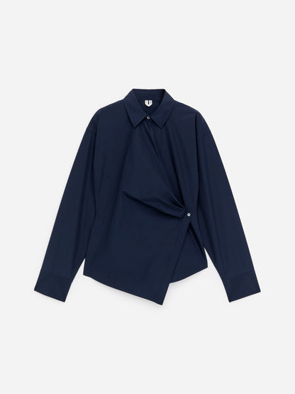 Wrap Shirt - Blue - Image 6
