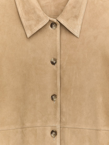 Suede Shirt - Beige - Image 2