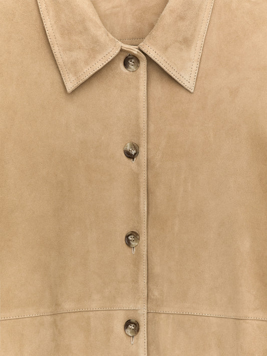 Suede Shirt - Beige - Image 2