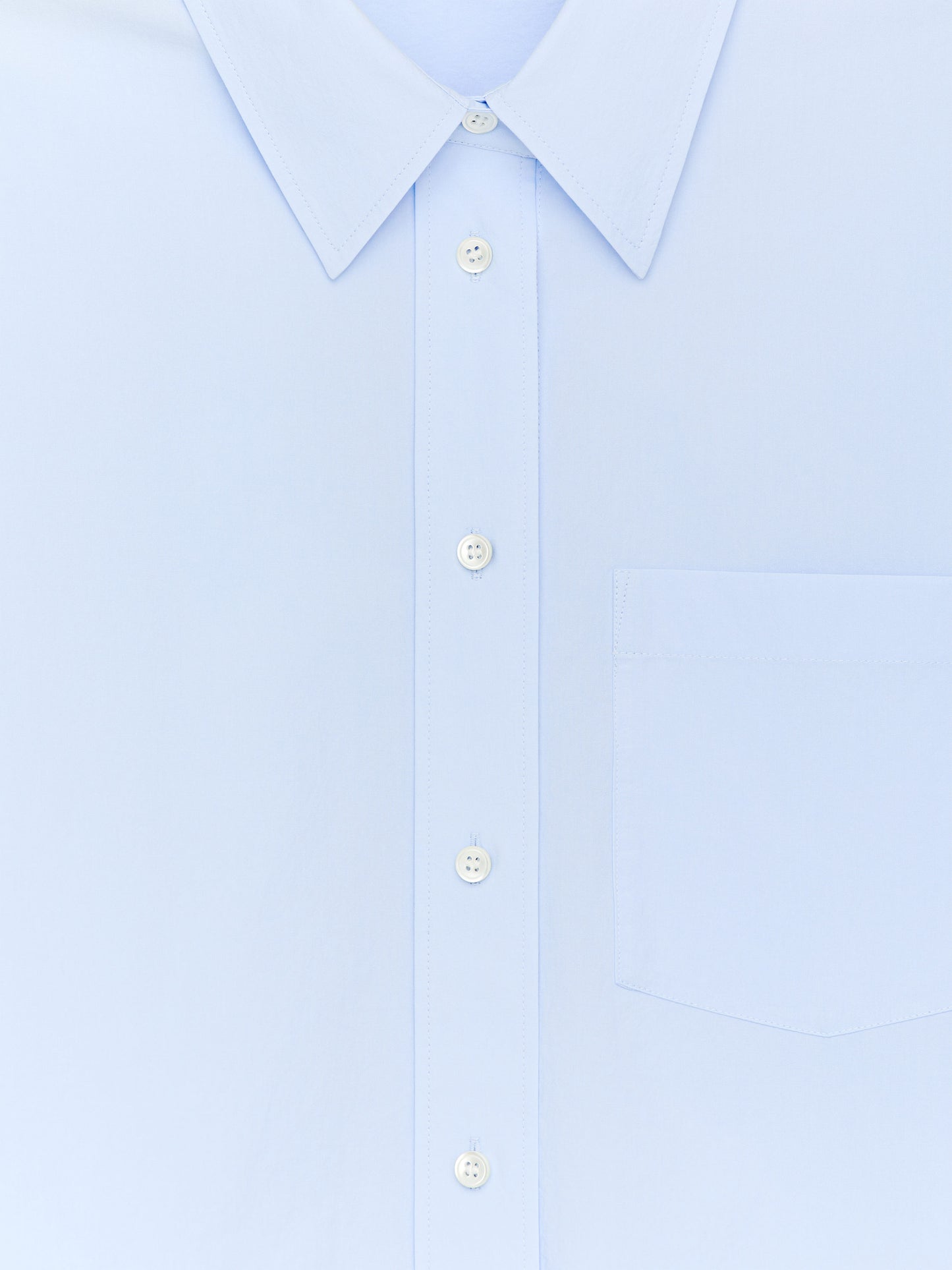 Cotton Shirt - Blue - Image 6