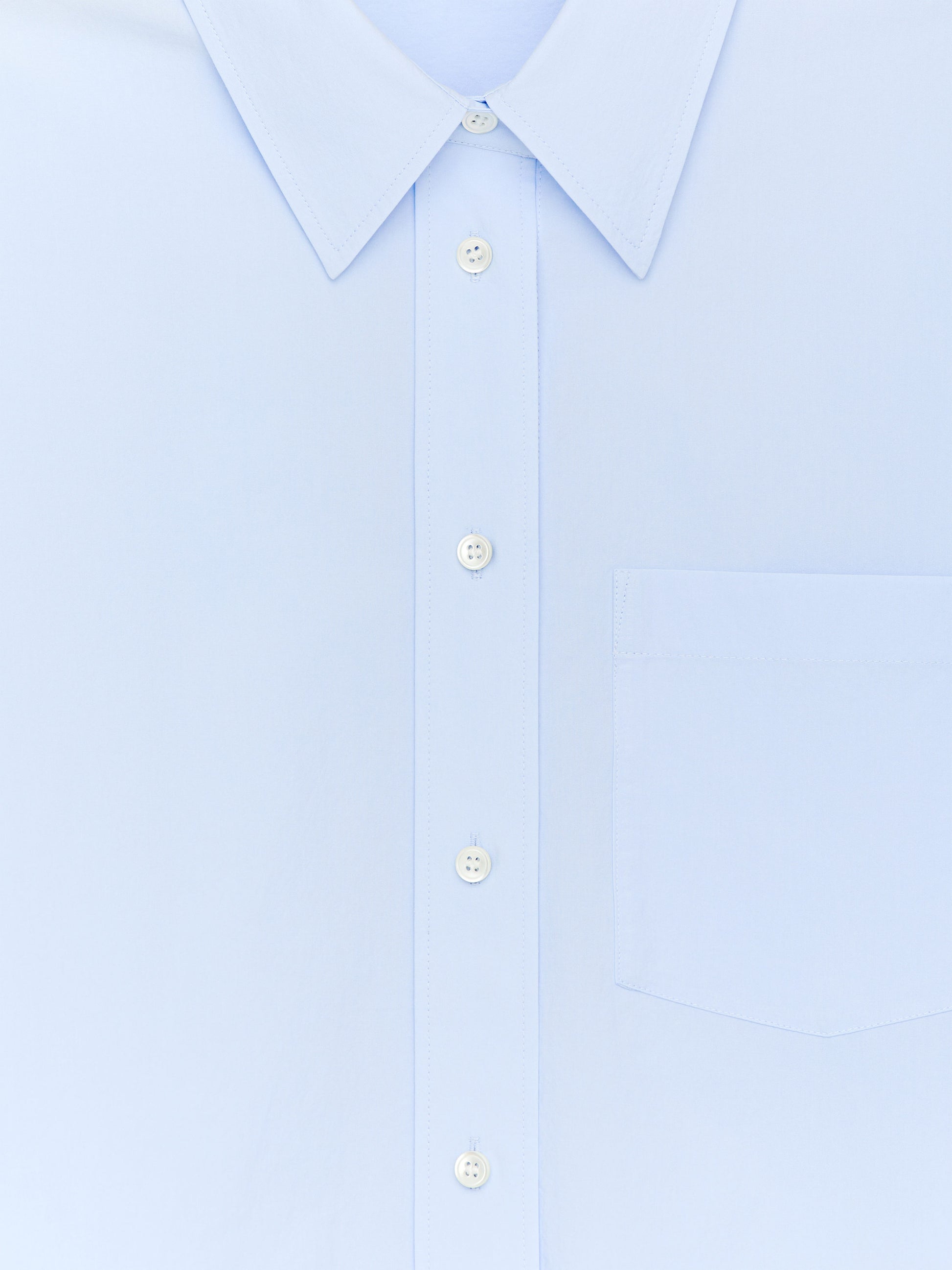 Cotton Shirt - Blue - Image 6