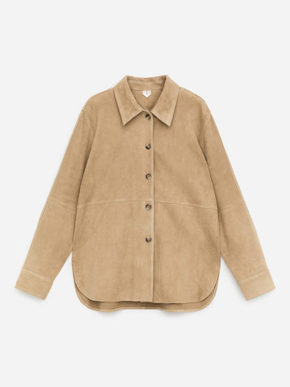 Suede Shirt - Beige