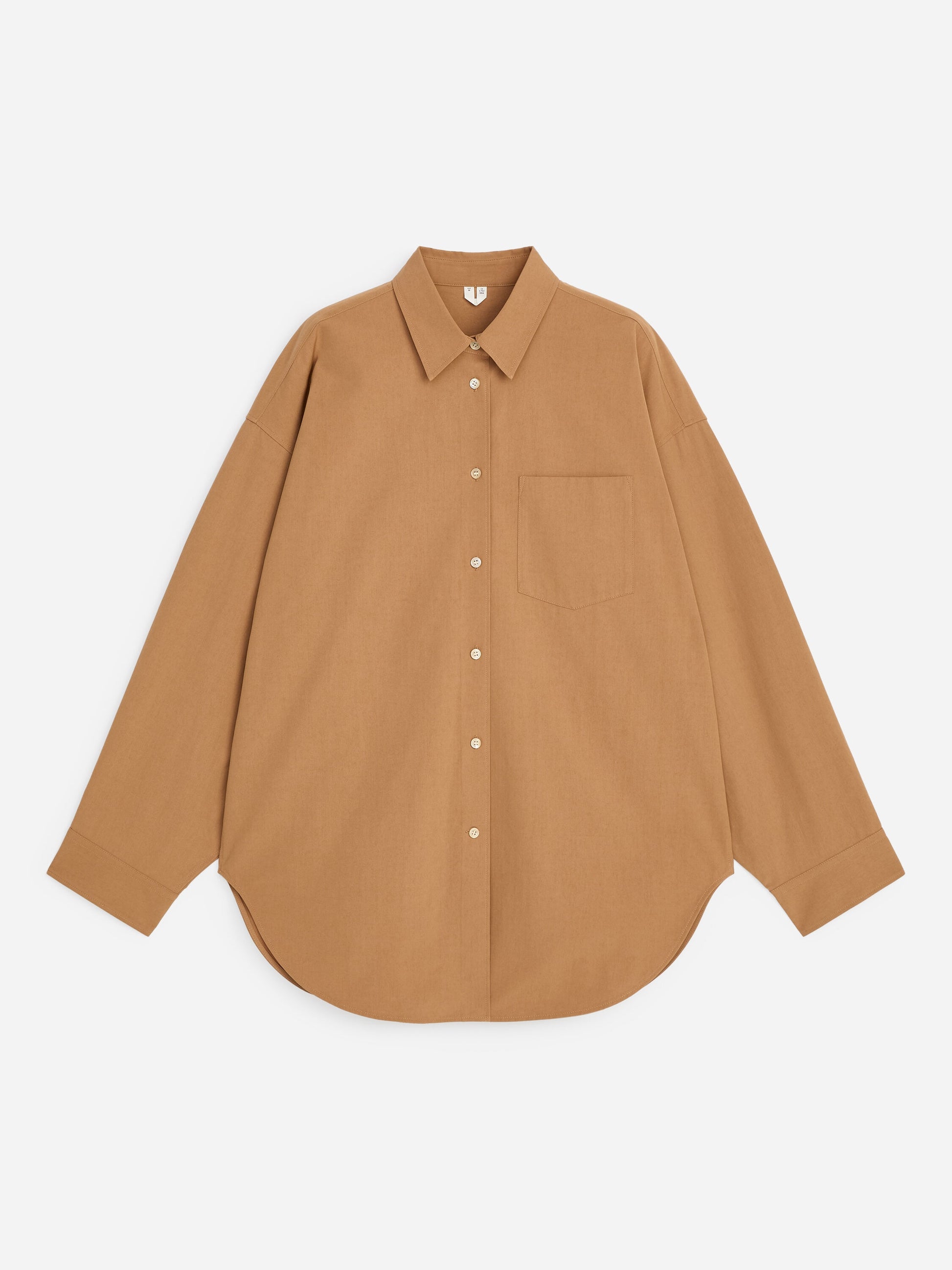 Batwing-Sleeve Shirt - Beige - Image 5