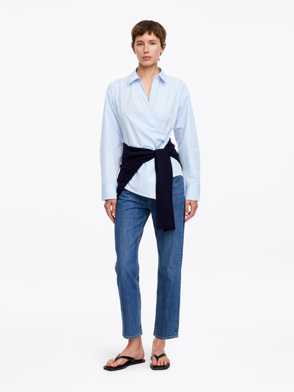Wrap Shirt - Blue - Image 2