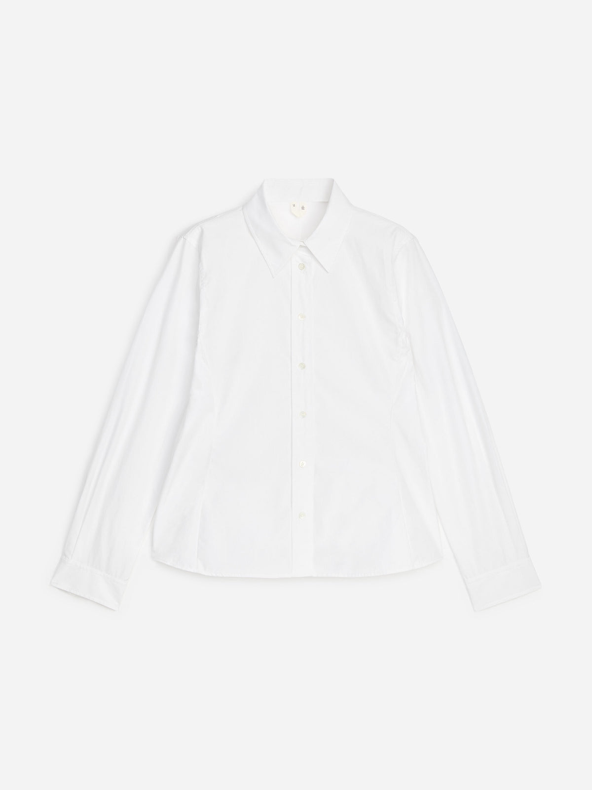 Fitted Cotton Poplin Shirt - White - Image 5