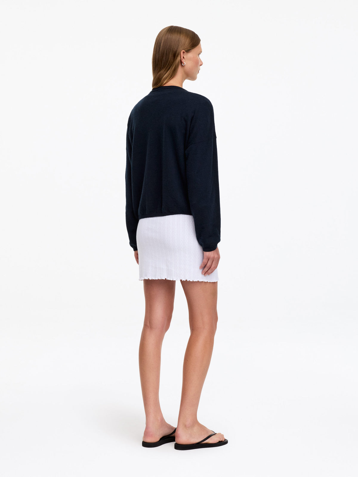 Pure Cashmere Boat-Neck Jumper - Blue - Image 3