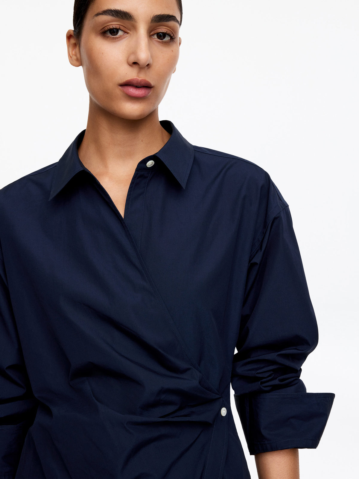 Wrap Shirt - Blue - Image 5