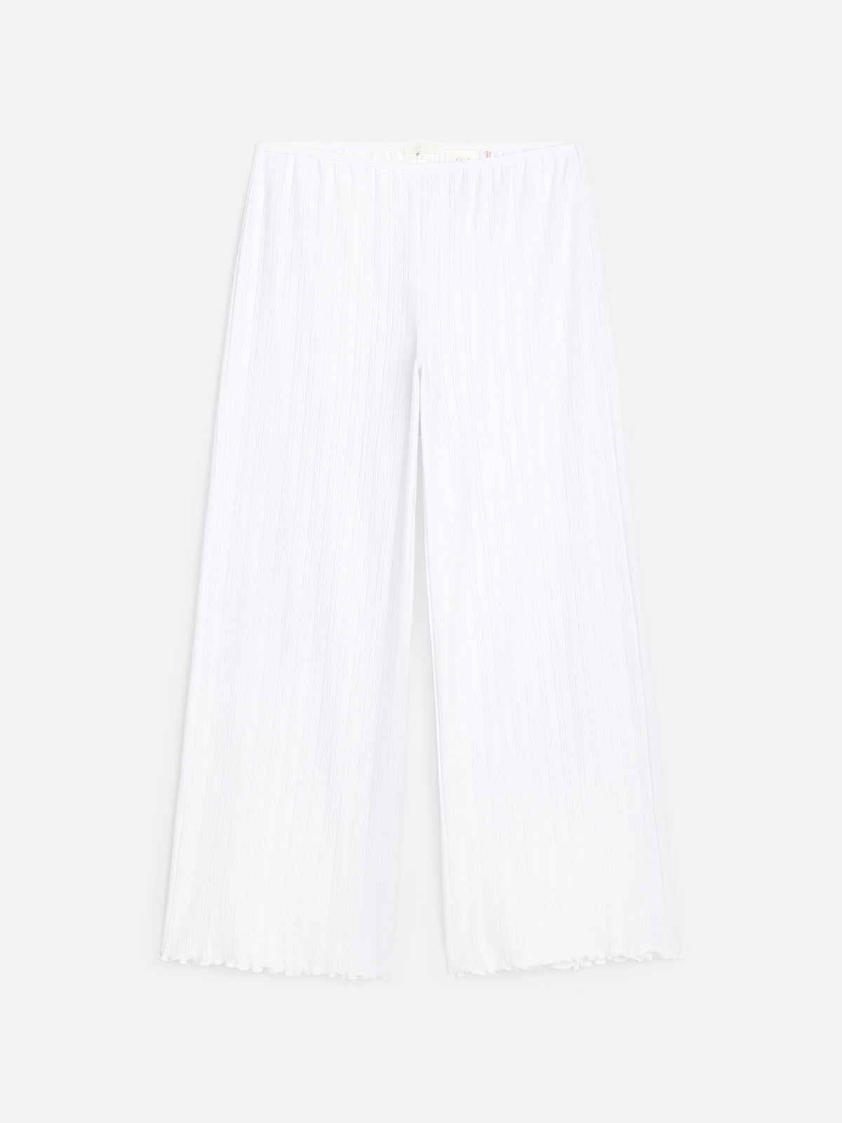 Pointelle-knitted Trousers - White - Image 5