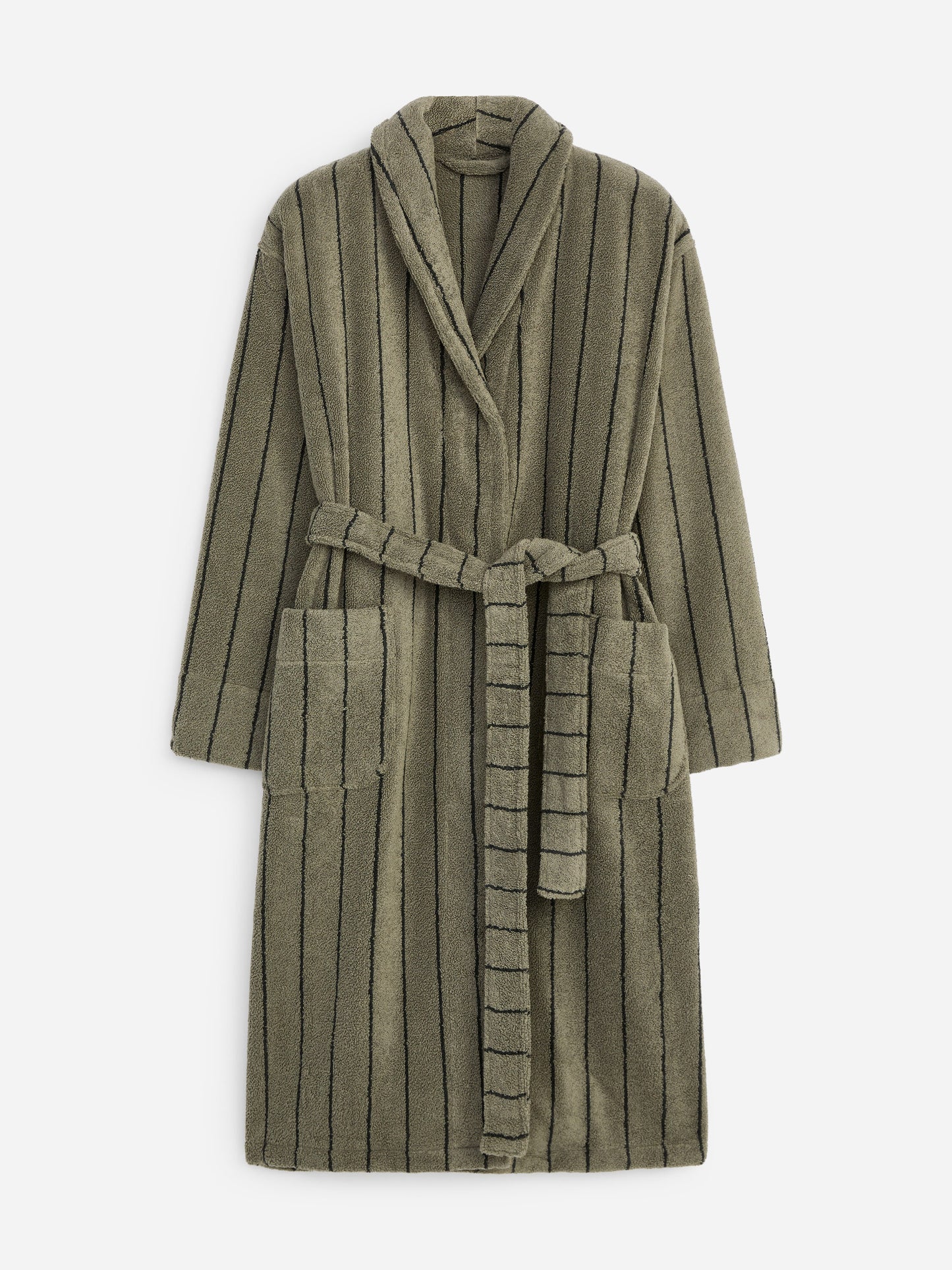 Unisex Cotton Terry Bathrobe - Green - Image 5