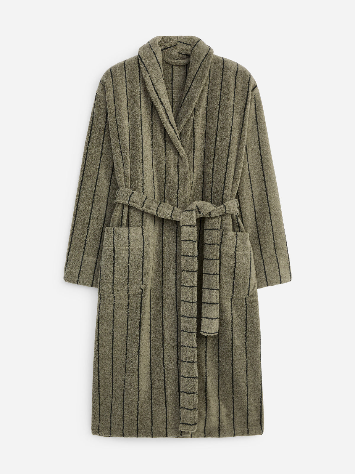 Unisex Cotton Terry Bathrobe - Green - Image 5