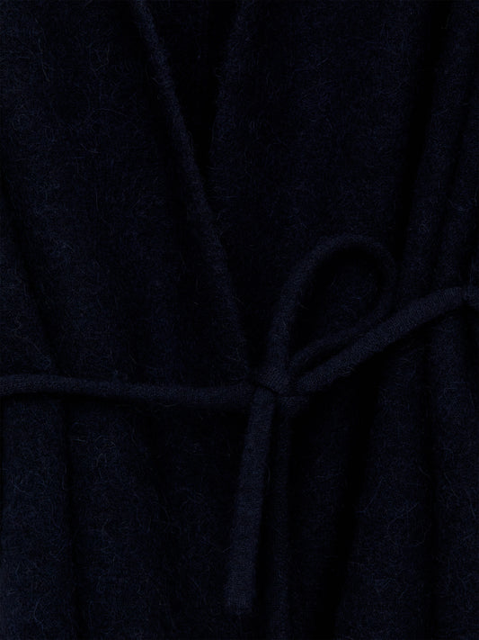 Alpaca-Wool Blend Cardigan - Blue - Image 2