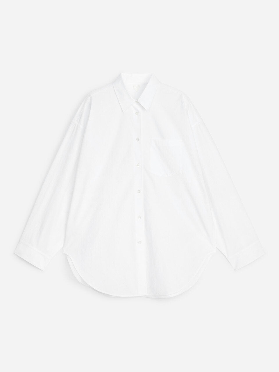 Oversized Batwing Shirt - White - Image 5
