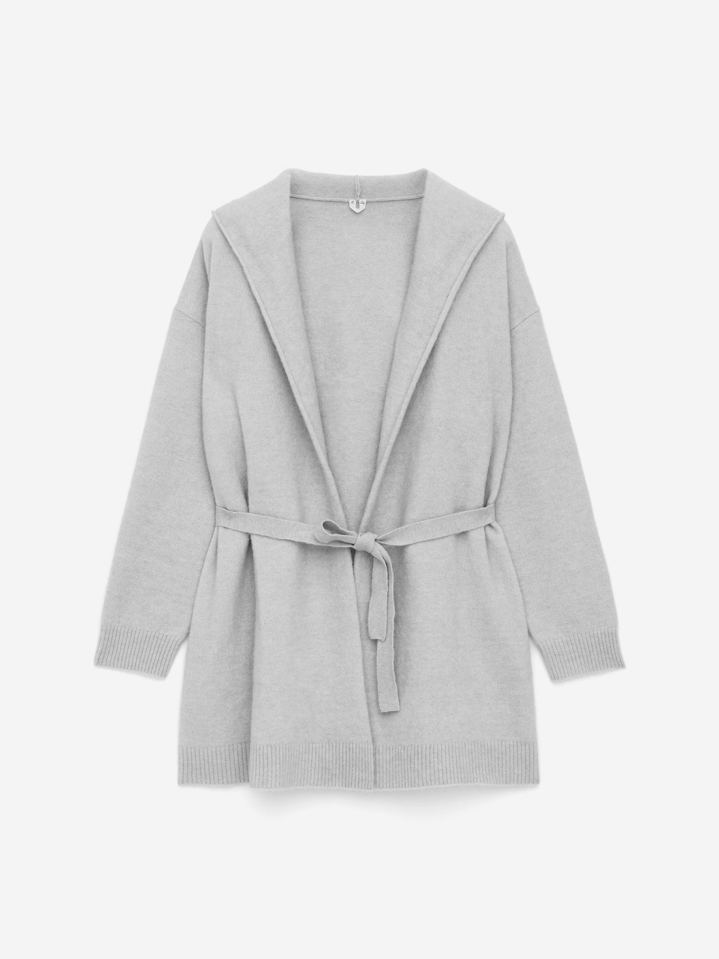 Alpaca-Wool Blend Cardigan - Grey