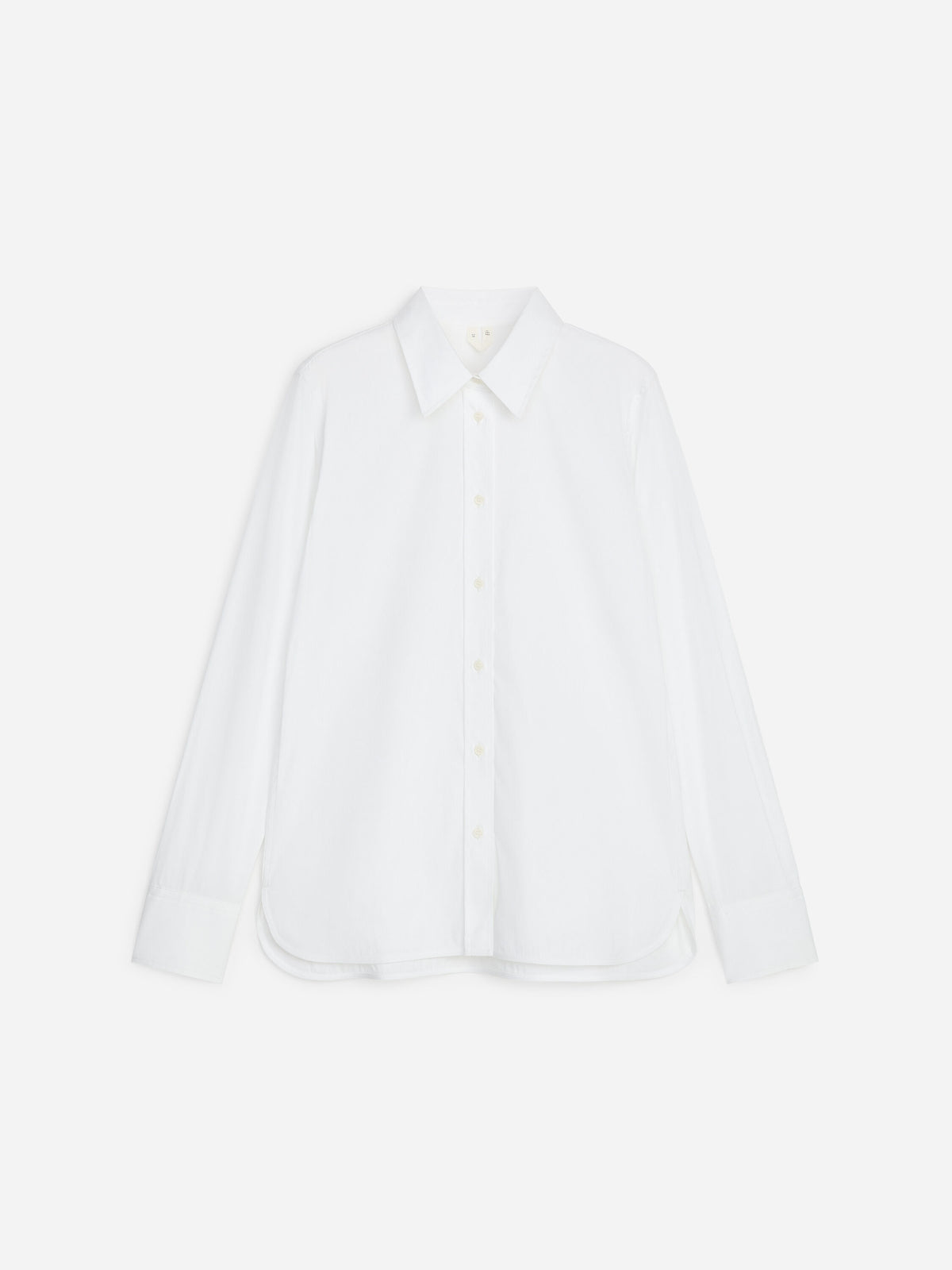 Slim Stretch Cotton Shirt - White - Image 5