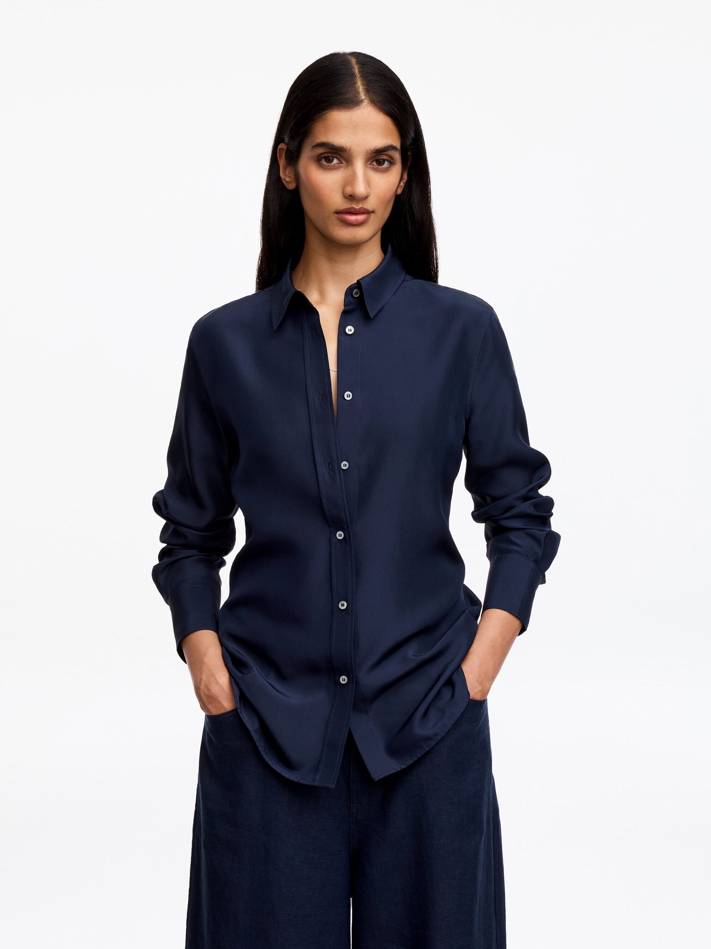 Silk Shirt - Blue