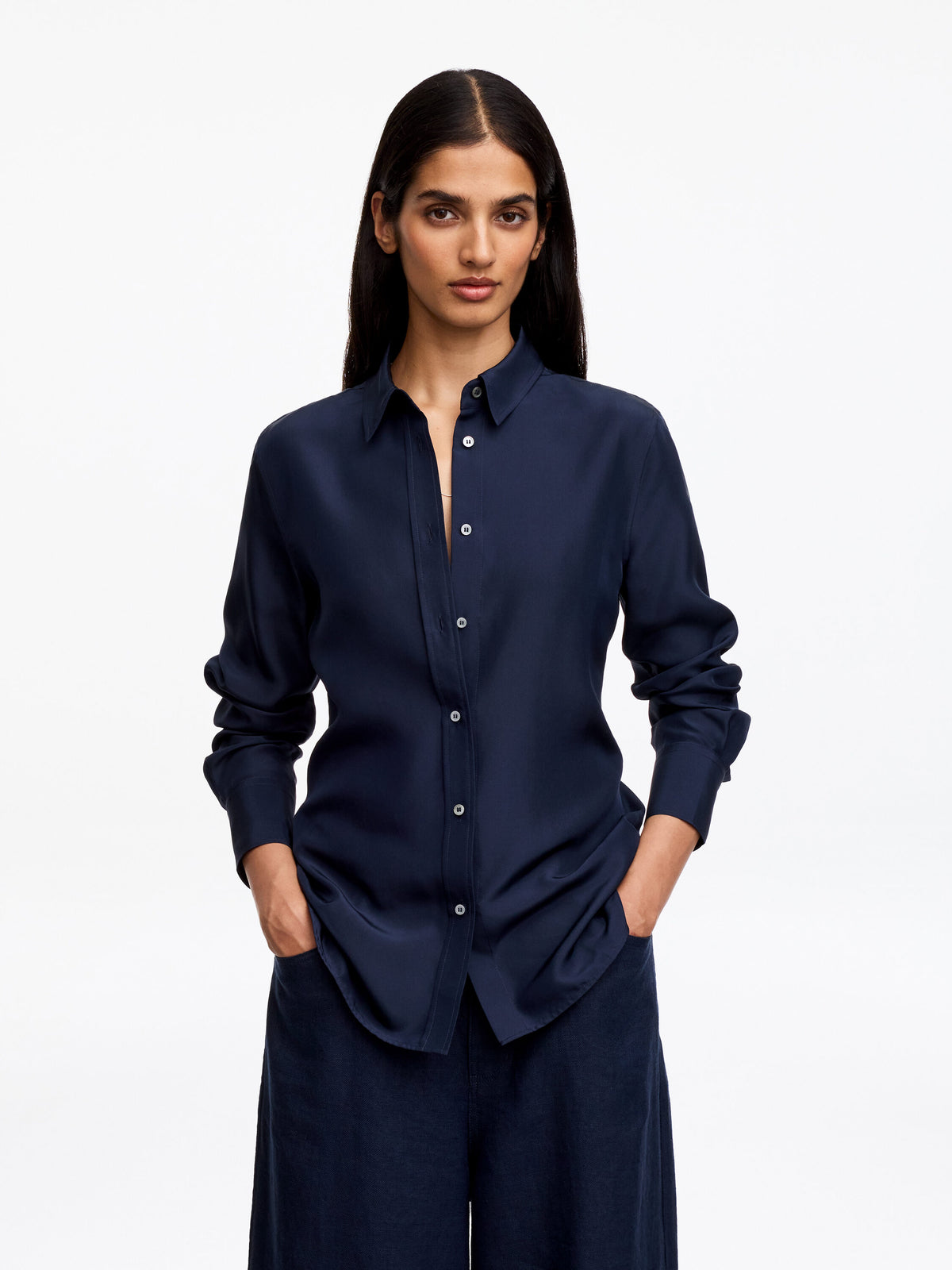 Silk Shirt - Blue