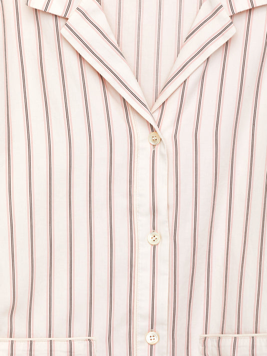 Cotton Satin Shirt - White - Image 2