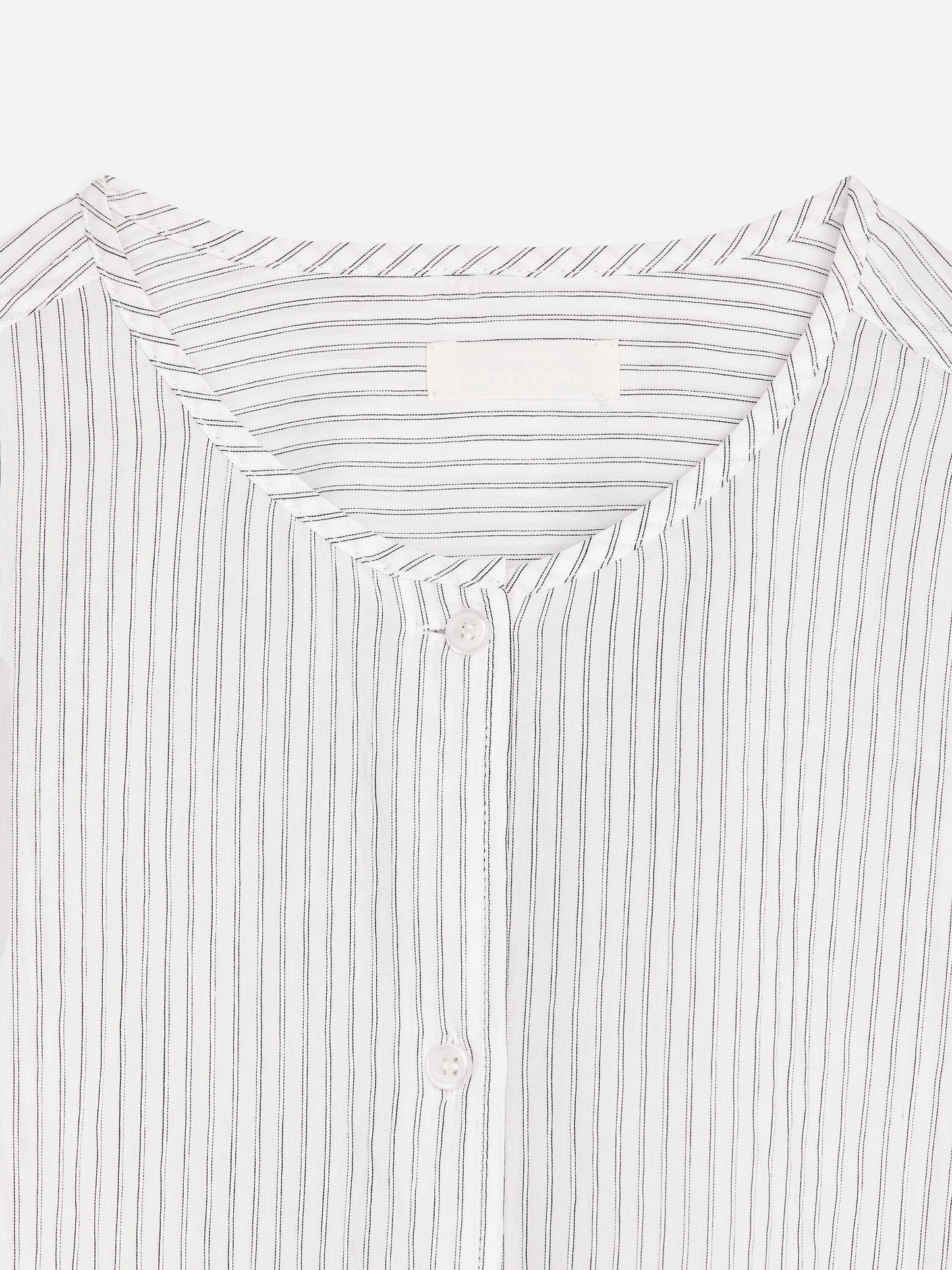 Detachable Scarf Blouse - White - Image 6