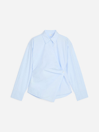 Wrap Shirt - Blue - Image 6