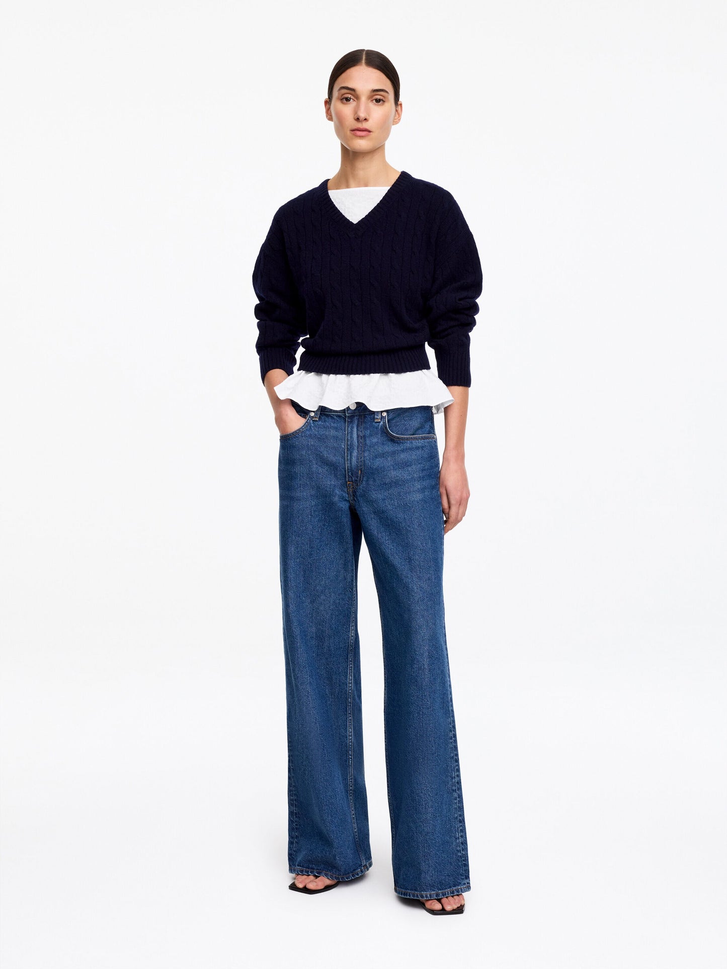 Seersucker Smock Top - White - Image 2