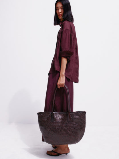 Linen Shirt - Brown - Image 11