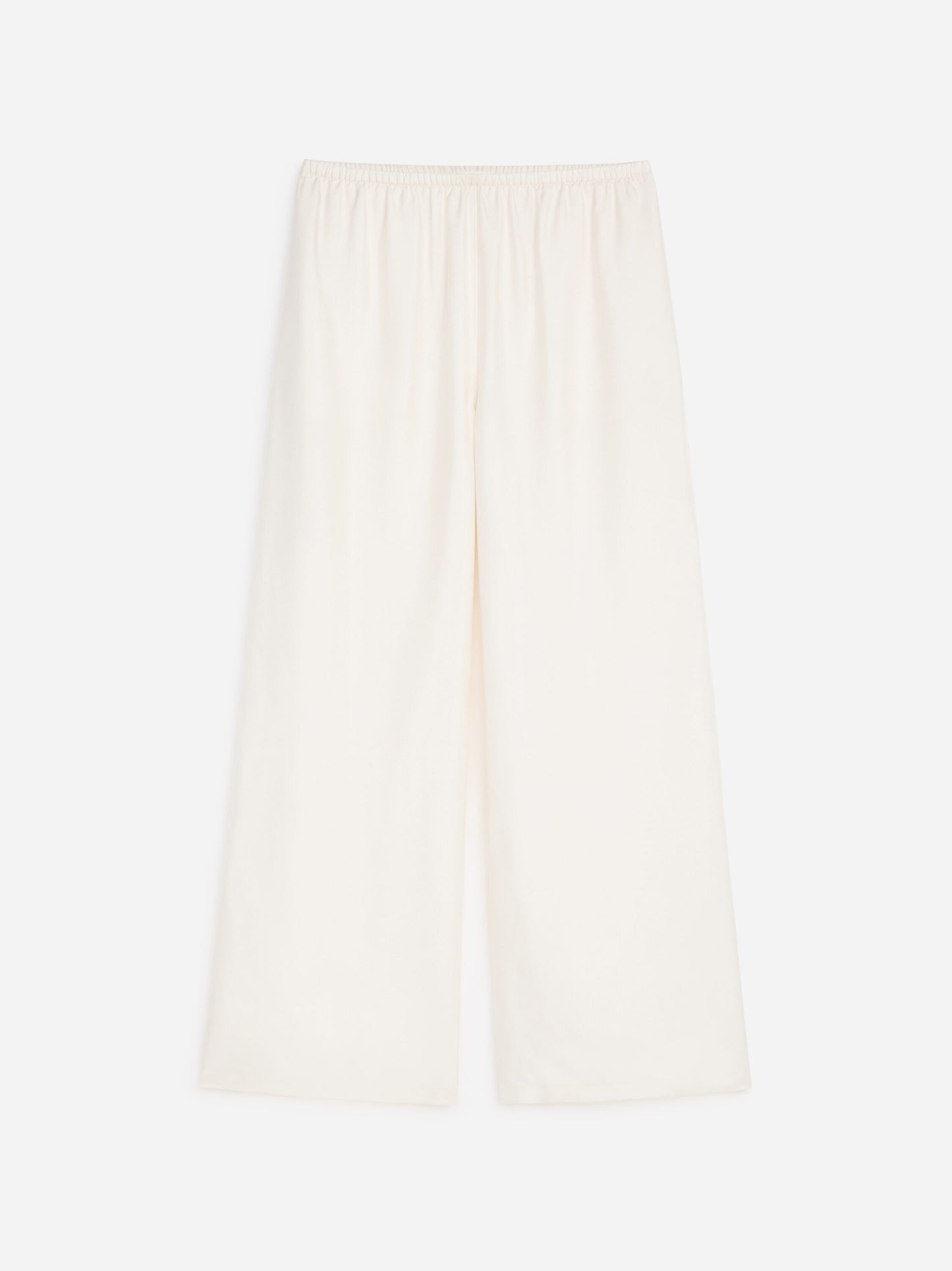Silk Twill Trousers - White - Image 6