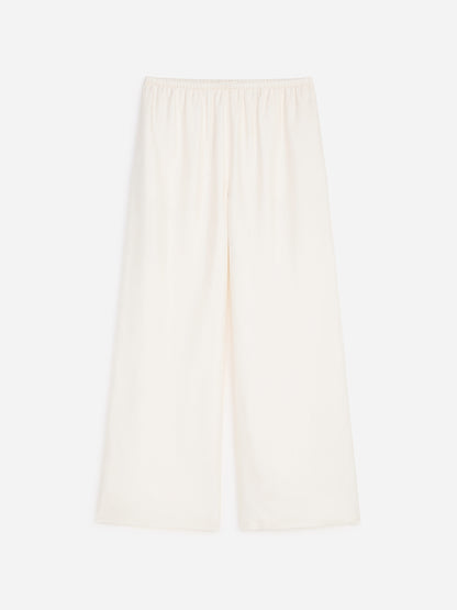 Silk Twill Trousers - White - Image 6